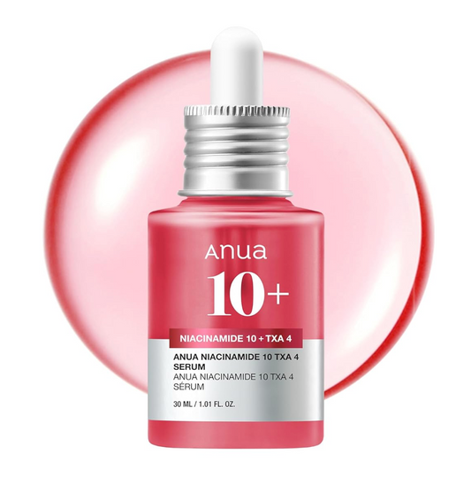 Anua Niacinamide 10 + TXA 4 Serum, Dark Spot Care, Hyaluronic Acid, Tranexamic Acid, Lightweight & Hydrating All-in-One Daily Facial Serum for Glass Skin, Korean Skincare, 1.01 fl.oz