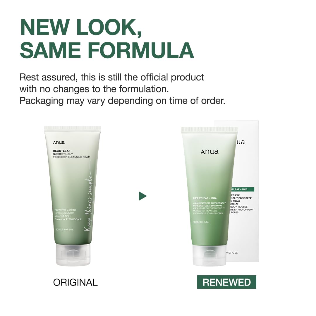 Heartleaf Cleansing Foam Korean Face Wash product image showing a gentle skincare cleanser designed for daily facial cleanser