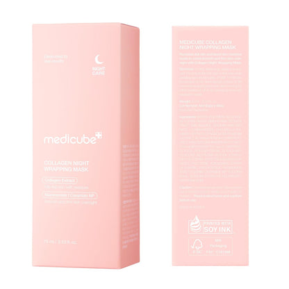 Medicube Collagen Night Wrapping Mask — Overnight Peel-Off Sleeping Mask for Elasticity, Hydration & Glow | 75ml