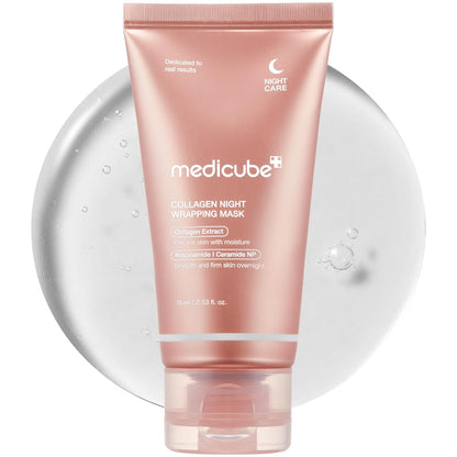 Medicube Collagen Night Wrapping Mask — Overnight Peel-Off Sleeping Mask for Elasticity, Hydration & Glow | 75ml