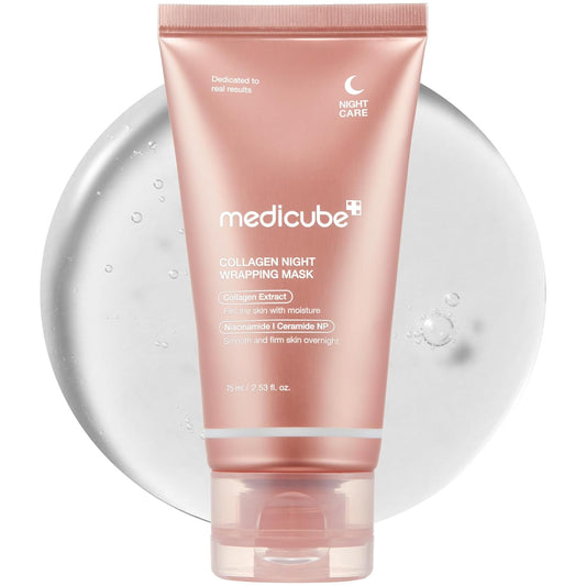 Medicube Collagen Night Wrapping Mask — Overnight Peel-Off Sleeping Mask for Elasticity, Hydration & Glow | 75ml