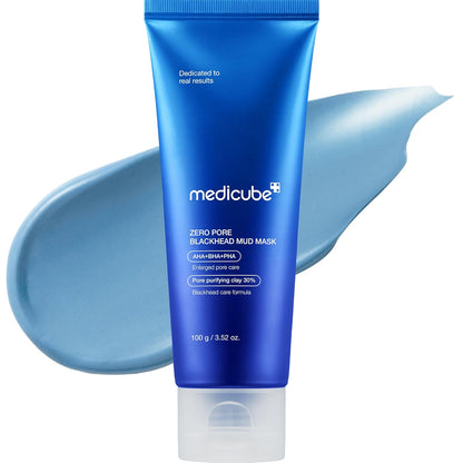 Medicube Zero Pore Blackhead Mud Mask — 3-Minute Deep Pore Cleanse | AHA BHA PHA + 5-Clay Formula | 100g