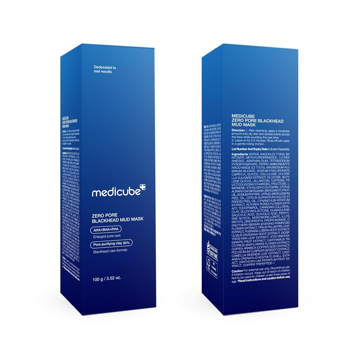 Medicube Zero Pore Blackhead Mud Mask — 3-Minute Deep Pore Cleanse | AHA BHA PHA + 5-Clay Formula | 100g