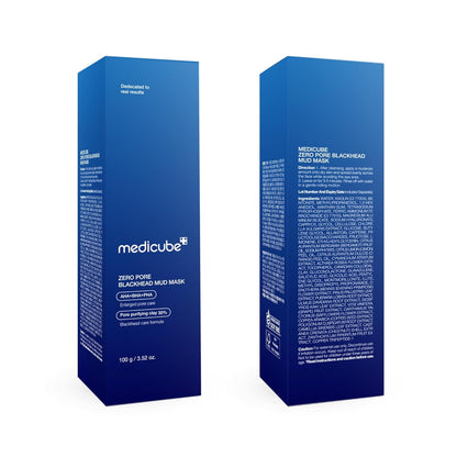 Medicube Zero Pore Blackhead Mud Mask — 3-Minute Deep Pore Cleanse | AHA BHA PHA + 5-Clay Formula | 100g
