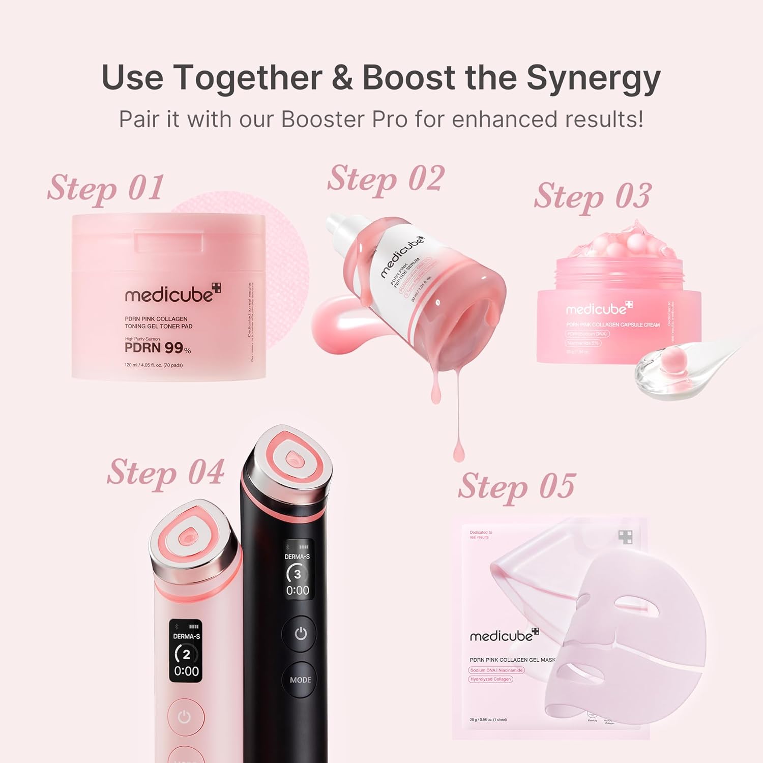 Pink Peptide Serum with PDRN