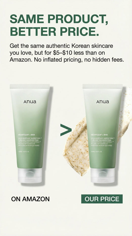 Heartleaf Cleansing Foam Korean Face Wash product image showing a gentle skincare cleanser designed for daily facial cleanser