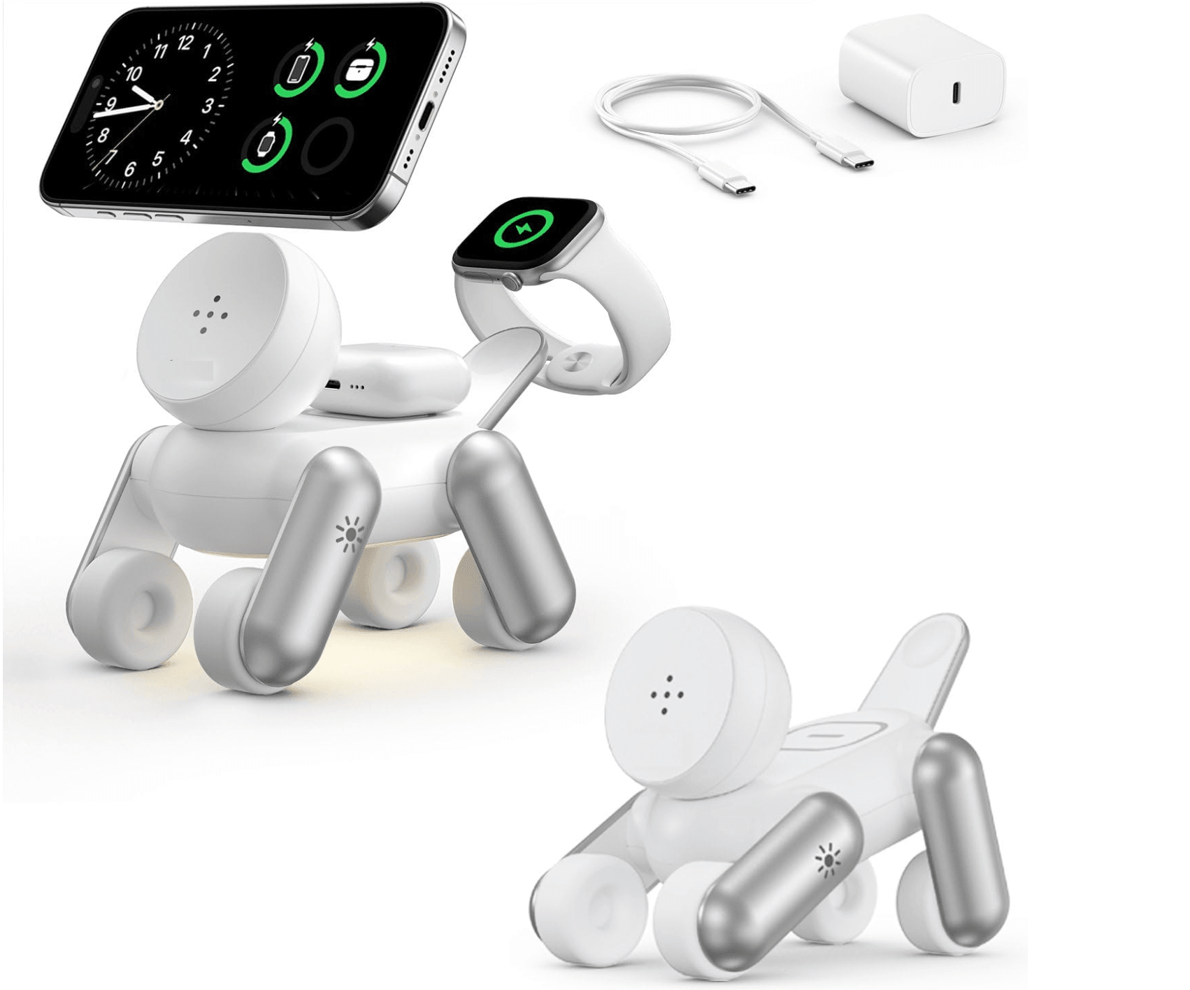 3-in-1 Wireless Charging Station for iPhone, Apple Watch & AirPods