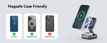 T11 MagNexa 3-in-1 Wireless Charging Station for iPhone, Apple Watch & AirPods