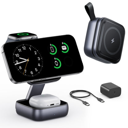 T11 MagNexa 3-in-1 Wireless Charging Station for iPhone, Apple Watch & AirPods