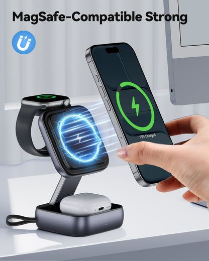 T11 MagNexa 3-in-1 Wireless Charging Station for iPhone, Apple Watch & AirPods