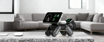 D6 MagNexa  Charger, 3 in 1 Wireless Charging Station for Apple Devices,Foldable Cute