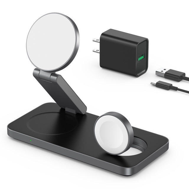 Foldable 3-in-1 Wireless Charger for iPhone