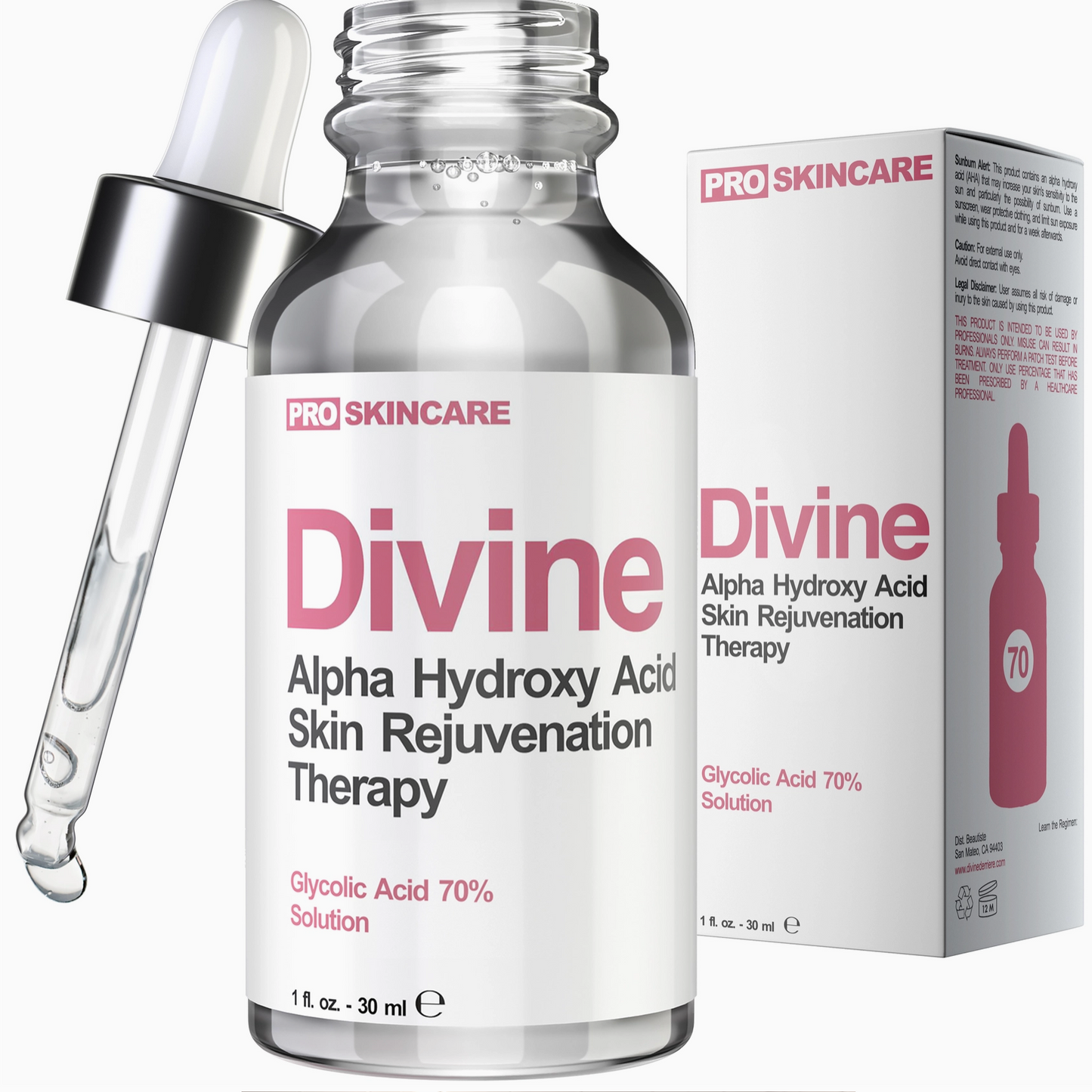 Divine Derriere Glycolic Acid 70% Professional Peel At Home