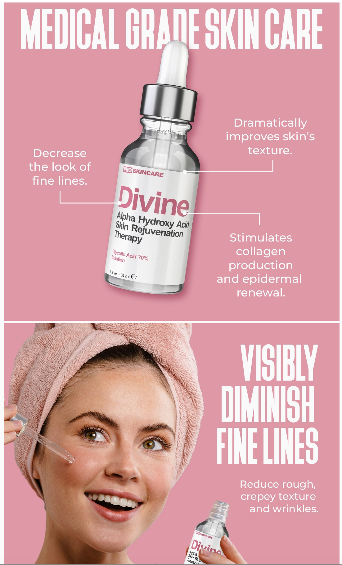 Divine Derriere Glycolic Acid 70% Professional Peel At Home