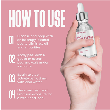 Divine Derriere Glycolic Acid 70% Professional Peel At Home