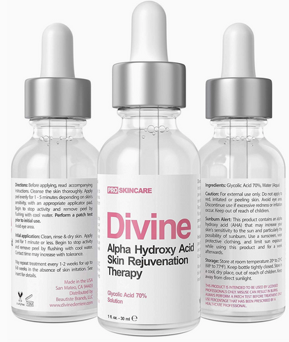 Divine Derriere Glycolic Acid 70% Professional Peel At Home