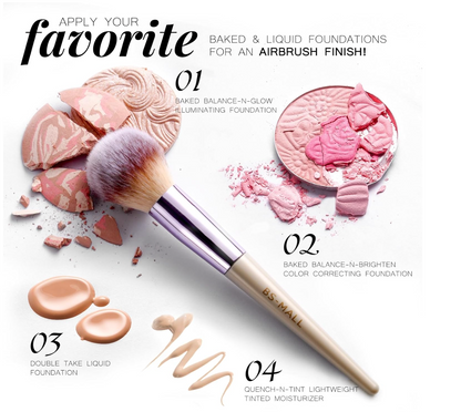 BS-MALL Makeup Brush Set 18 Pcs Premium Synthetic Foundation Powder Concealers Eye shadows Blush Makeup Brushes with black case