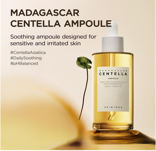SKIN1004 Madagascar Centella Asiatica Ampoule Facial Serum 1.85 fl.oz, 55ml, Soothes Acne Prone and Sensitive Skin