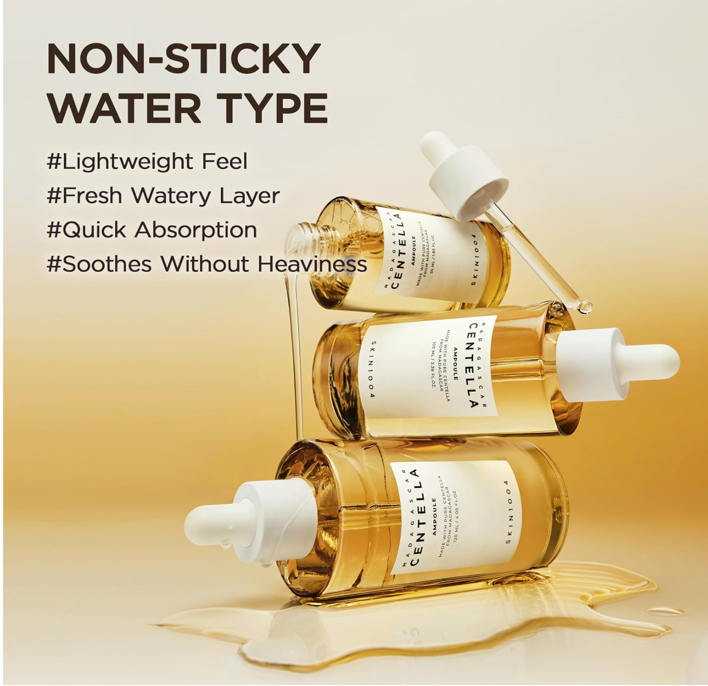 SKIN1004 Madagascar Centella Asiatica Ampoule Facial Serum 1.85 fl.oz, 55ml, Soothes Acne Prone and Sensitive Skin