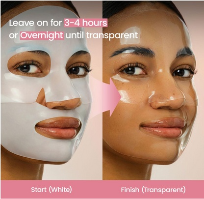 BIODANCE Bio-Collagen Real Deep Mask, Hydrating Overnight Hydrogel Mask, Pore Minimizing, Elasticity, Plumping Improvement, Korean Skin Care, Valentines Day Gifts for Her | 1.19oz(34g) x 4ea