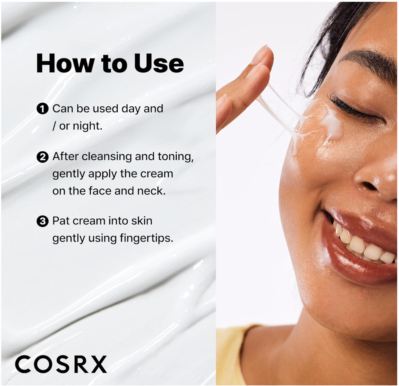 COSRX Snail Mucin 92% Face Moisturizer, 3.52 Oz, Lightweight Moisturing Cream for Soft, Glowy Skin, Korean Skin Care, Korean Moisturizer Face Cream