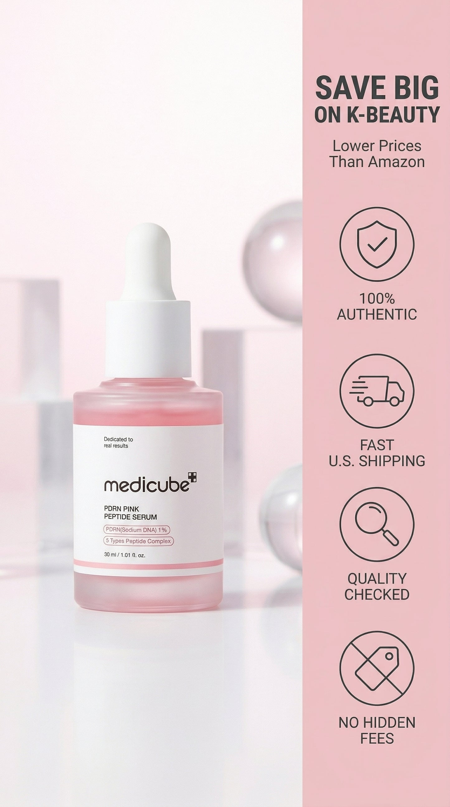PDRN Brightening Duo — Medicube PDRN Pink Peptide Serum + Anua Niacinamide 10% TXA 4% Serum