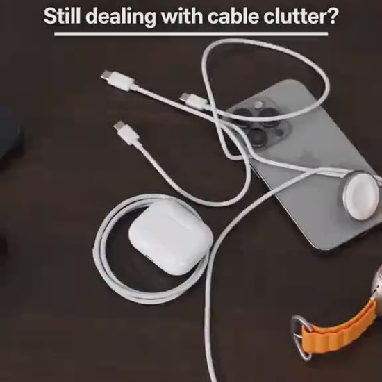 3-in-1 High-Speed Charging Stand for iPhone, Apple Watch & AirPods