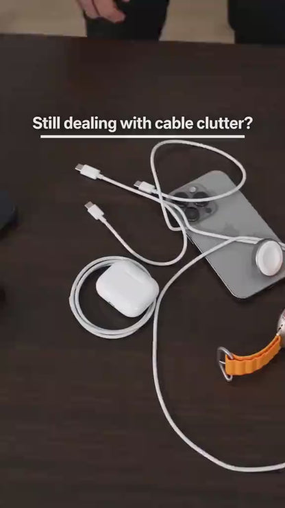 3-in-1 High-Speed Charging Stand for iPhone, Apple Watch & AirPods